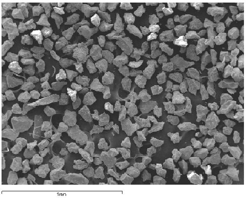 Scanning Electron Microscope image of a sample of ash produced during one of October-December 2002 eruption of Etna (Italy)